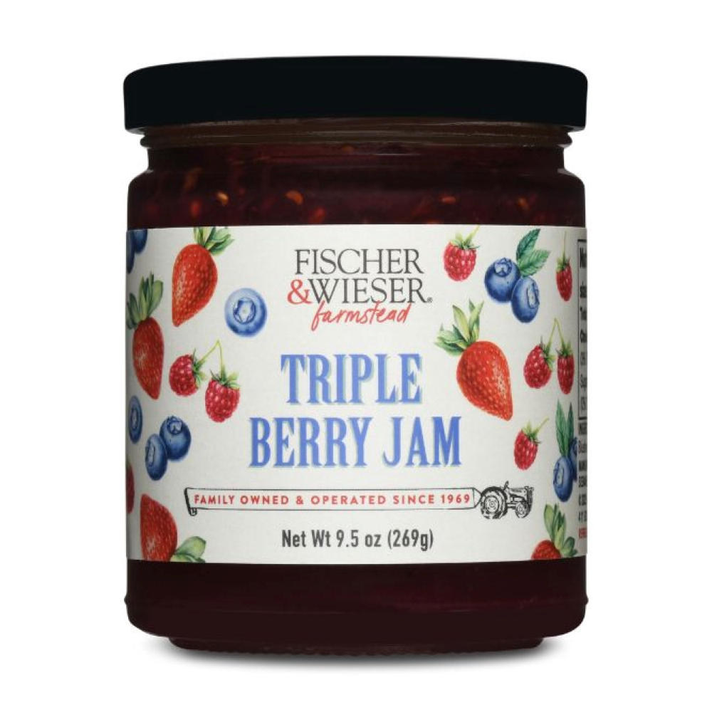 Fischer & Wieser Triple Berry Jam, 9.5 oz