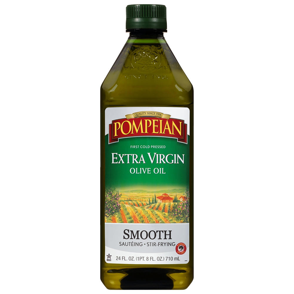 Pompeian Smooth Extra Virgin Olive Oil, 24 oz