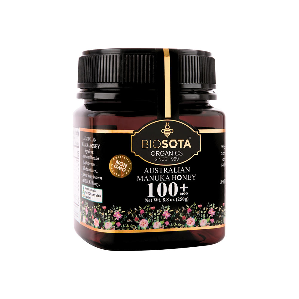 Biosota Organics Australian Manuka Honey 100 + MGO, 8.8 oz