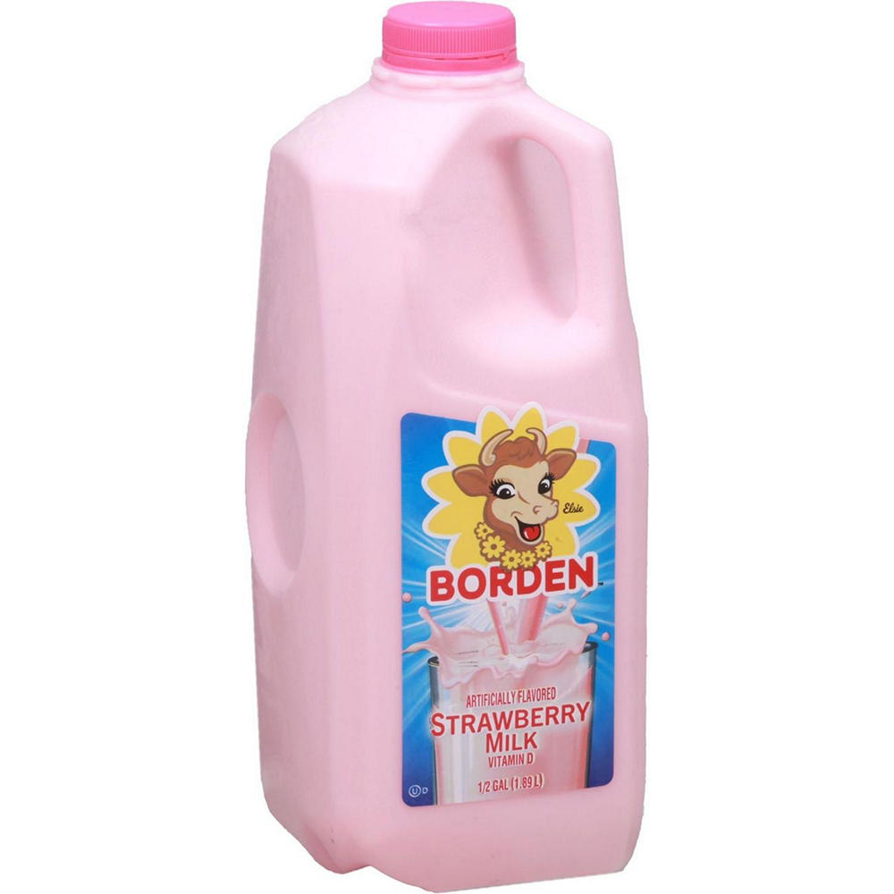Borden Strawberry Milk, 1/2 gal