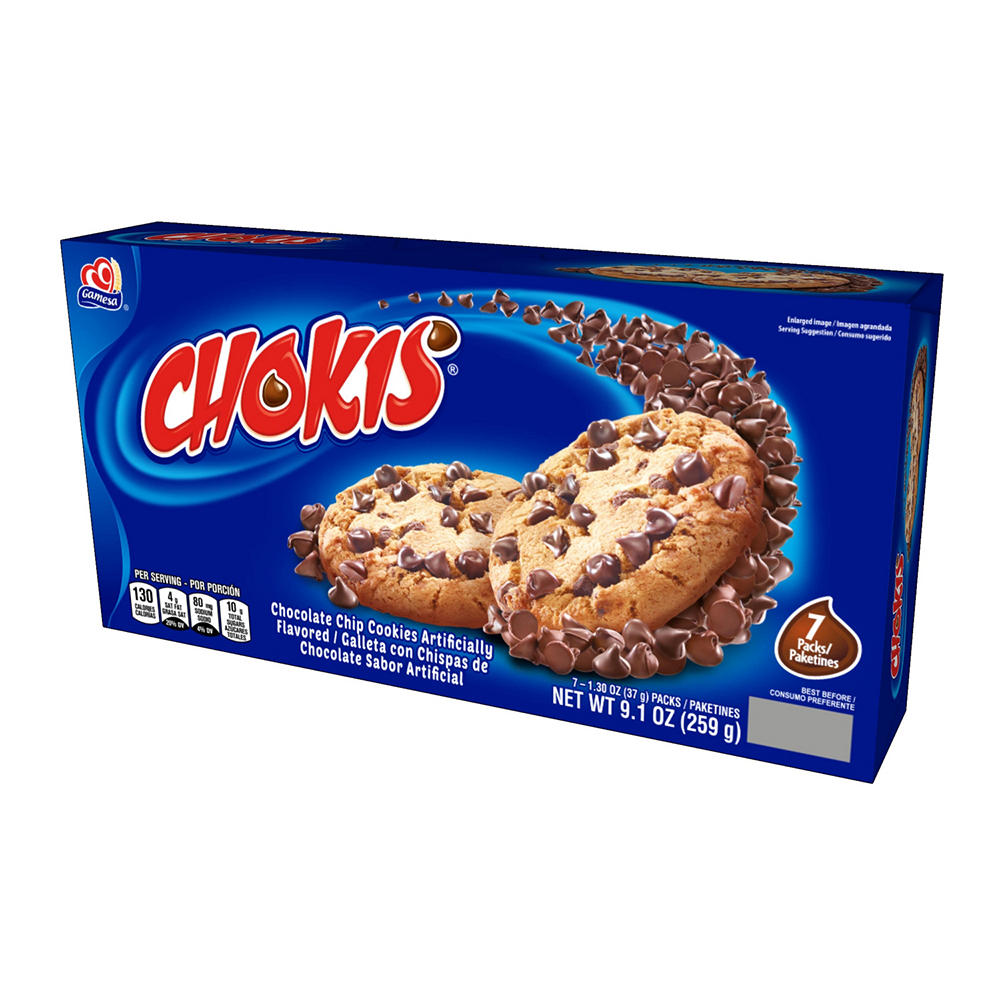 Gamesa Chokis Chocolate Chip Cookies, 7 ct