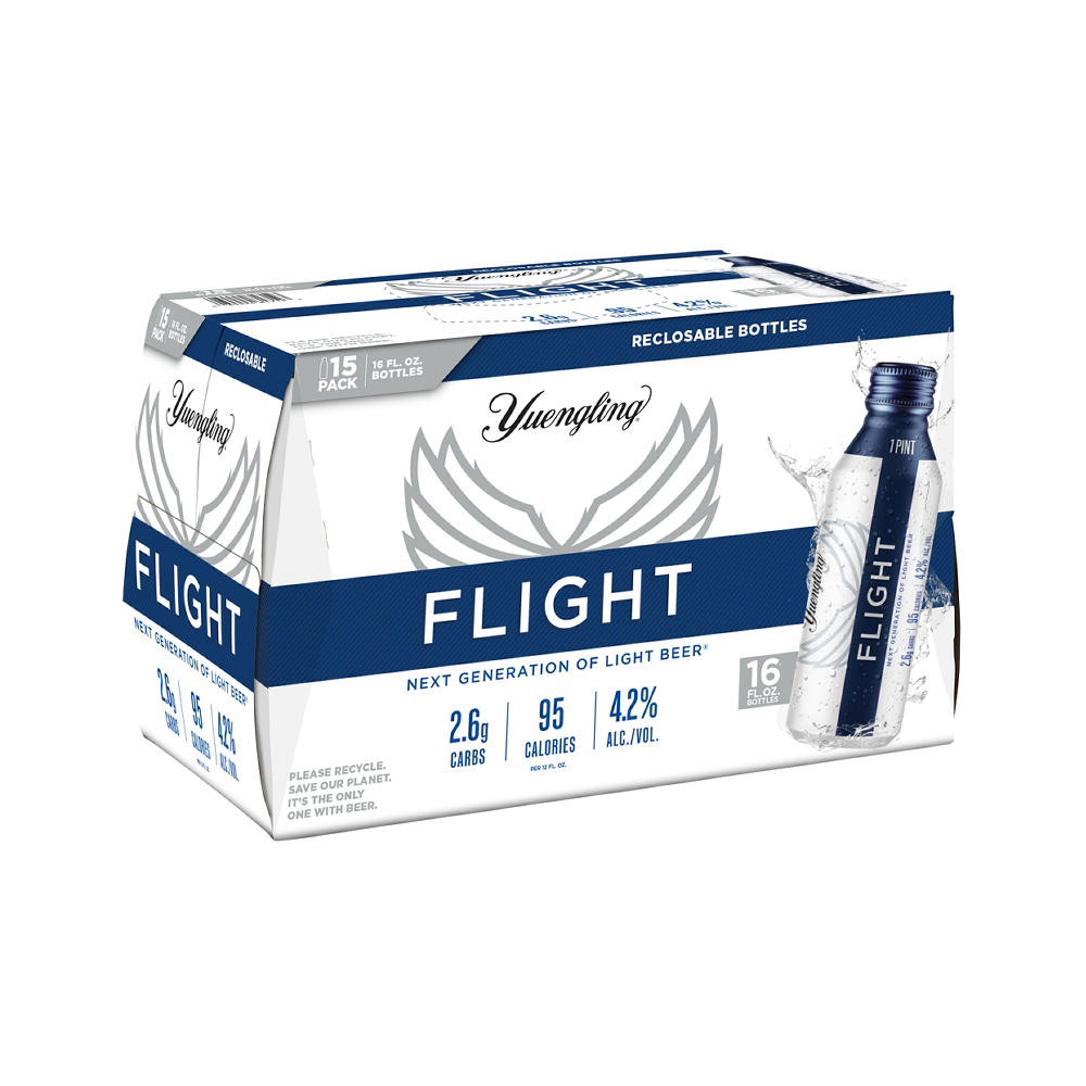 Yuengling Flight Light Beer 15 pk Bottles, 16 oz