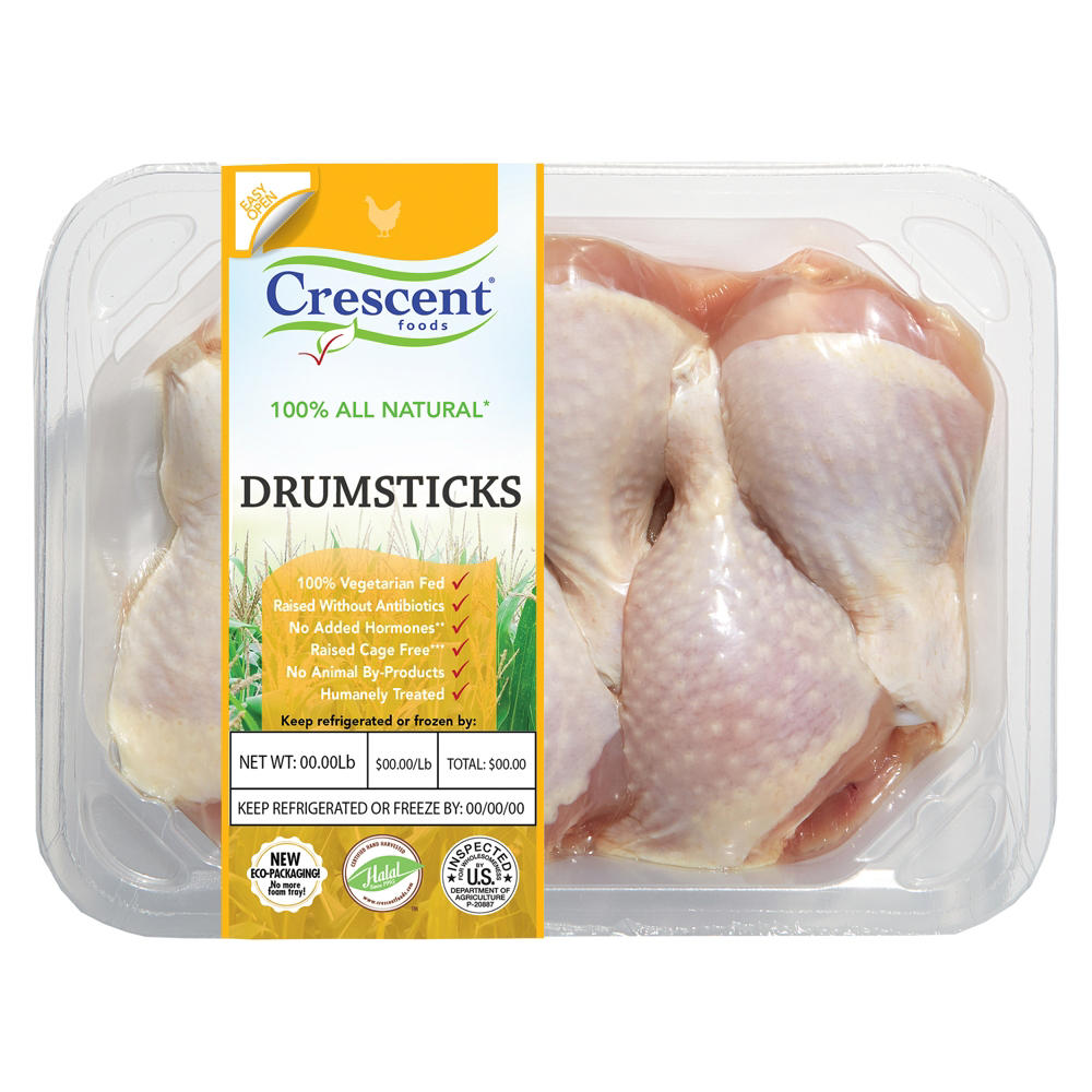 Crescent Foods Halal Chicken Drumsticks, Avg. 1.3 lbs