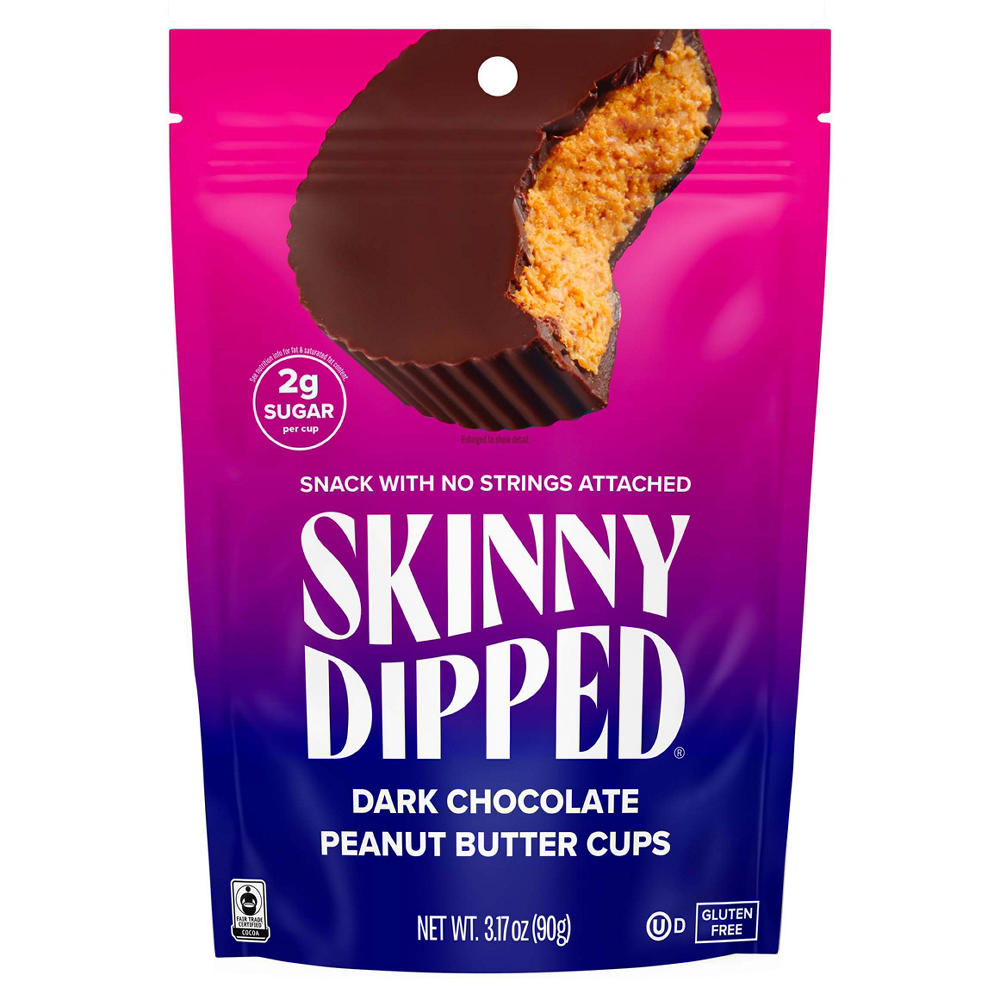 SkinnyDipped Dark Chocolate Peanut Butter Cups, 3.17 oz