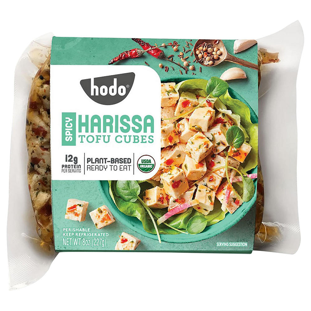 Hodo Spicy Harissa Tofu Cubes, 8 oz