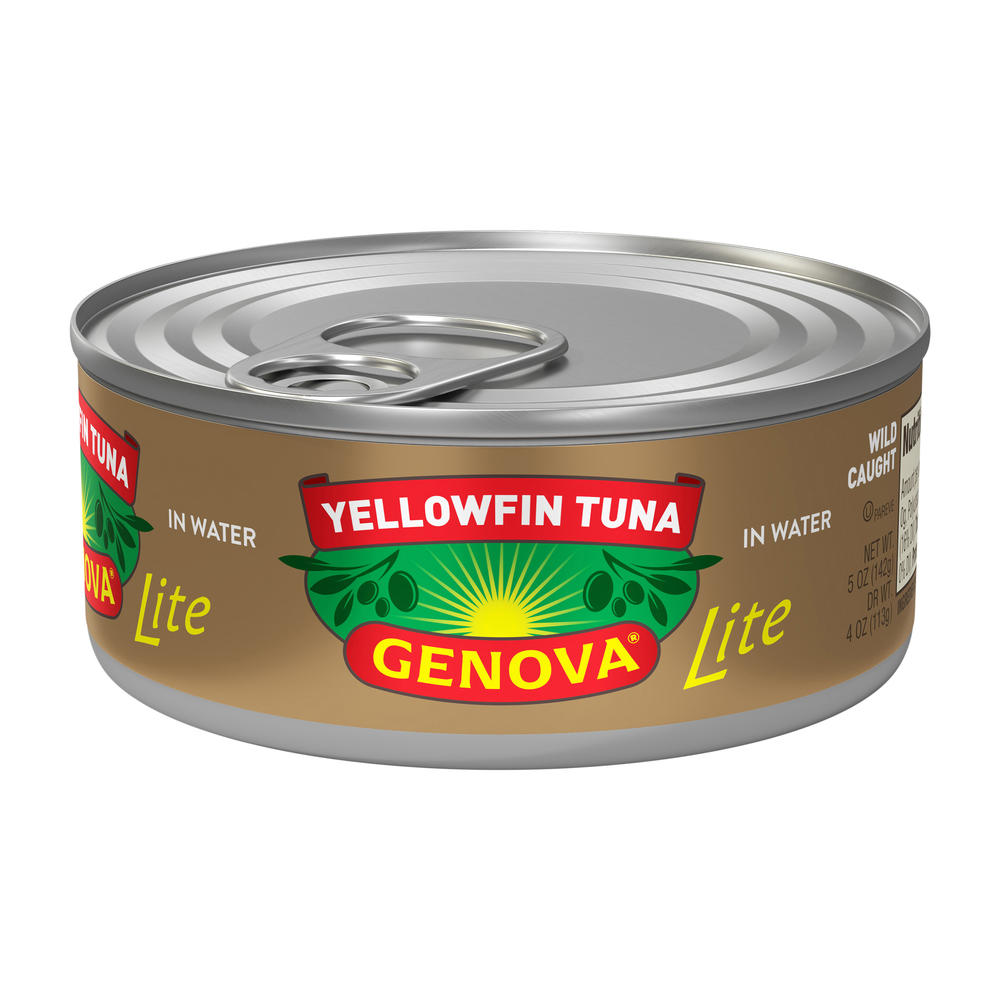 Genova Premium Yellowfin Tuna in Water with Sea Salt, 5 oz