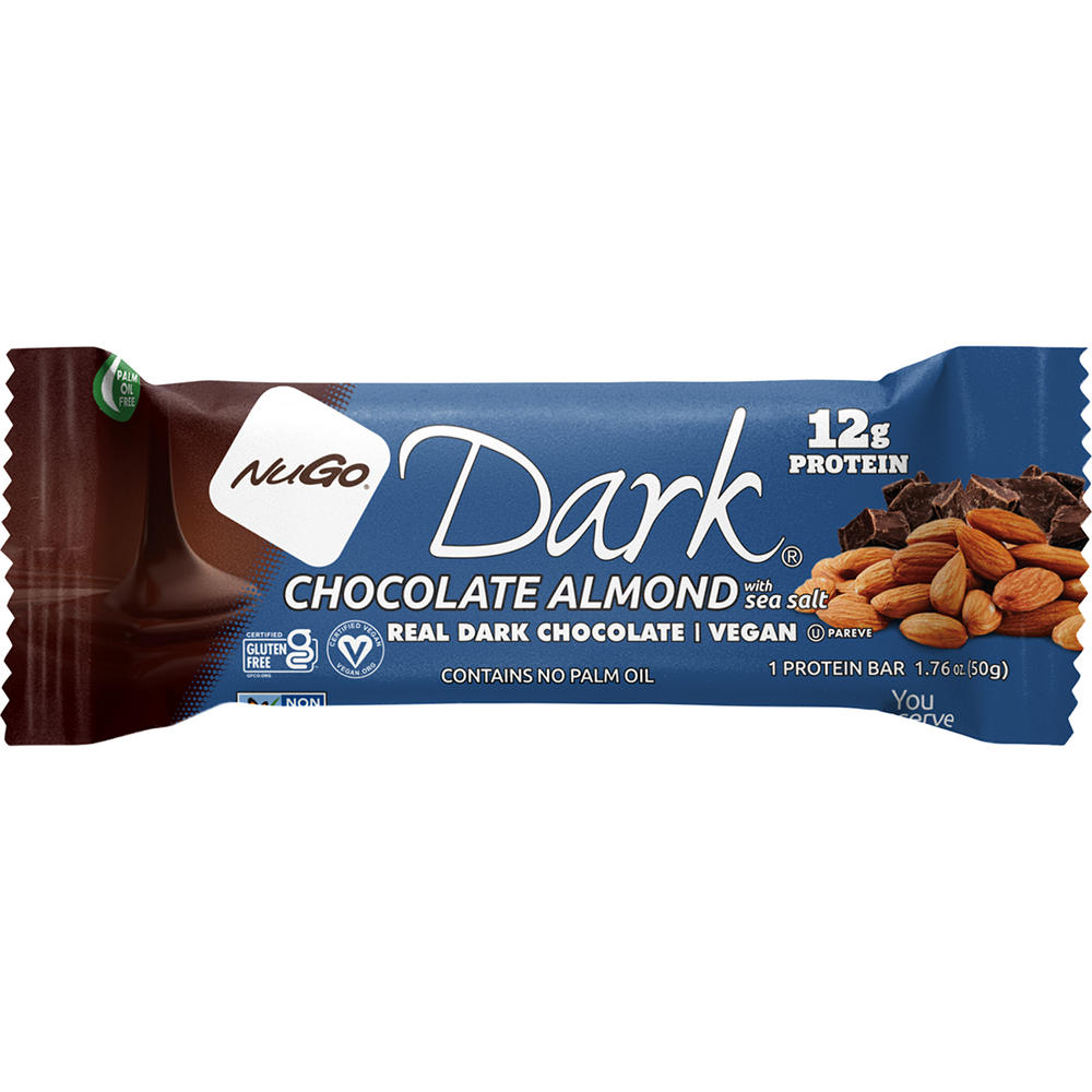 NuGo 12g Protein Bar - Dark Chocolate Almond, 1.76 oz