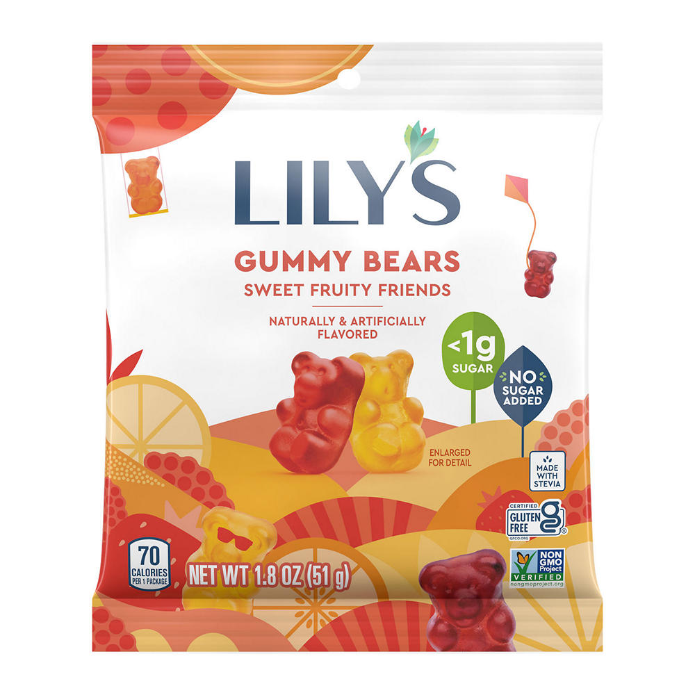 Lily's Sweet Fruity Friends Gummy Bears, 1.8 oz