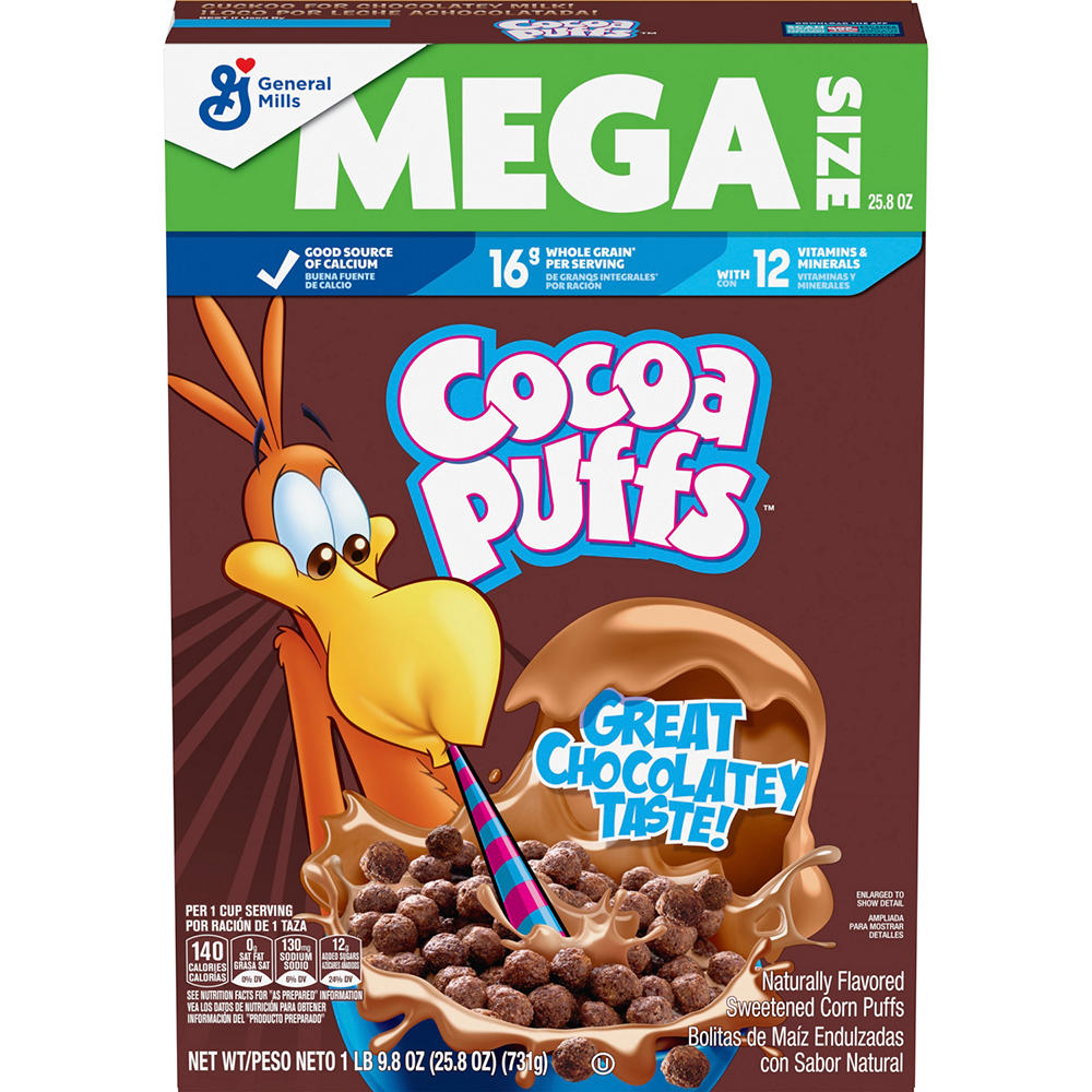General Mills Cocoa Puffs Cereal - Mega Size, 25.8 oz