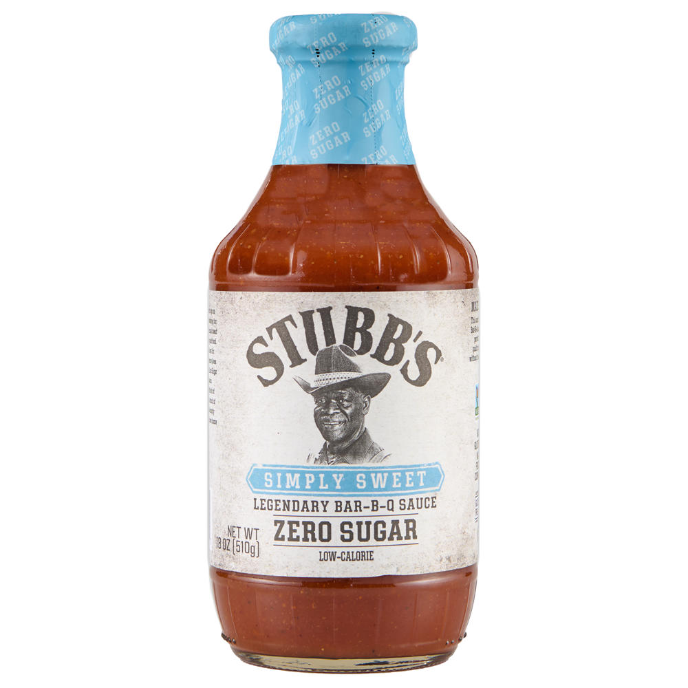 Stubb's Zero Sugar Simply Sweet Legendary Bar-B-Q Sauce, 18 oz