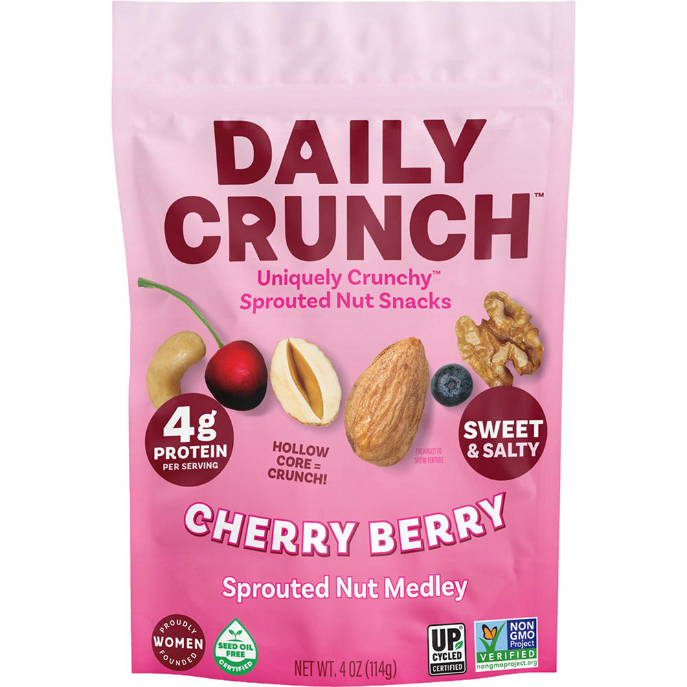 Daily Crunch Cherry Berry Sprouted Nut Medley, 4 oz