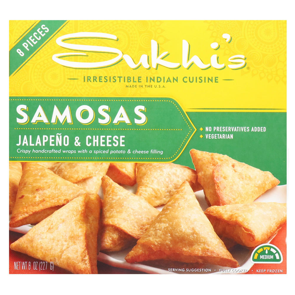 Sukhi's Jalapeño & Cheese Samosas, 8 oz