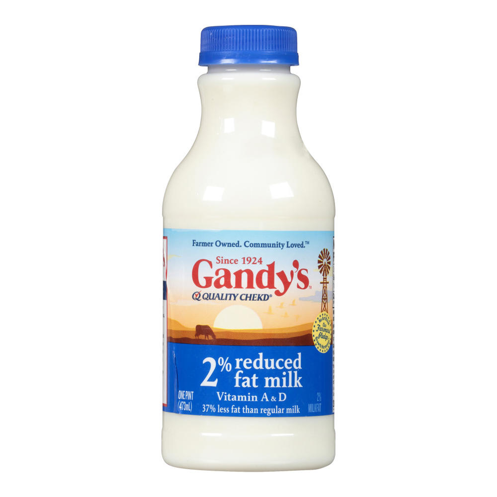 Gandy's 2% Reduced Fat Milk, 1 pt