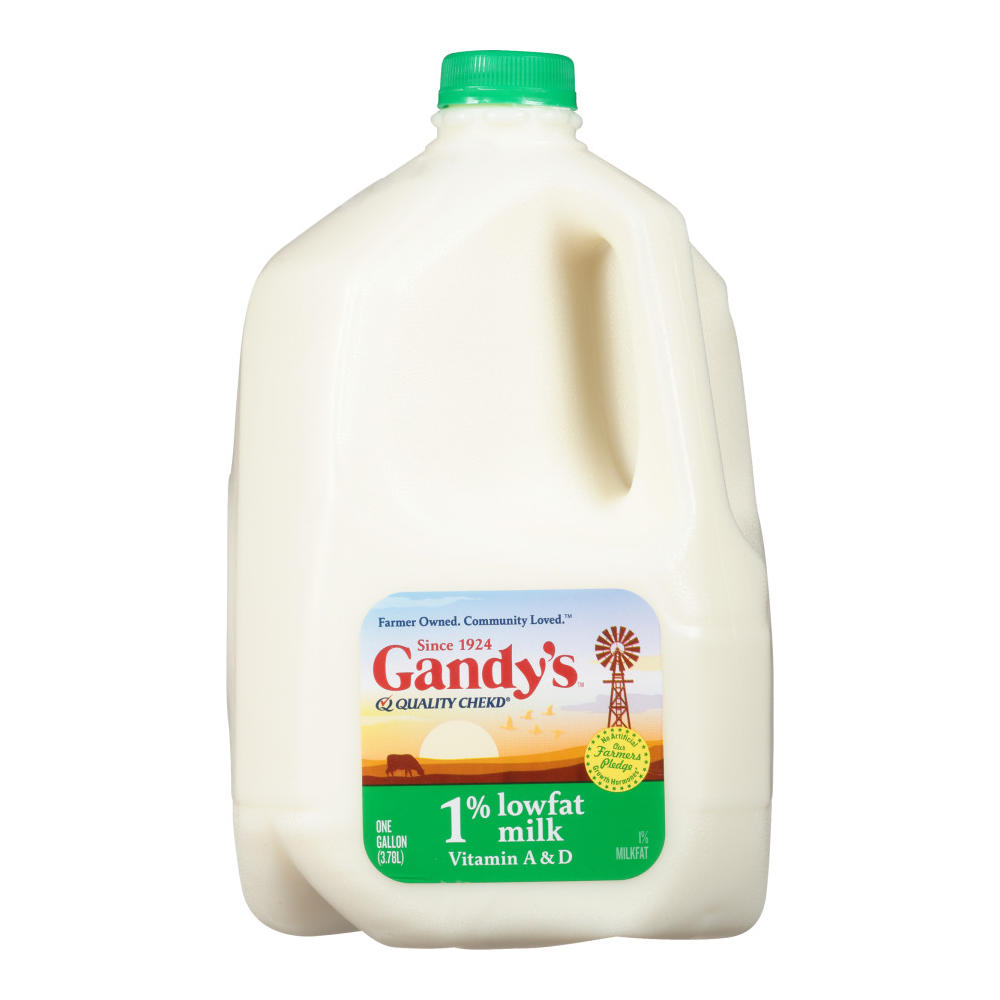 Gandy's 1% Low Fat Milk, 1 gal