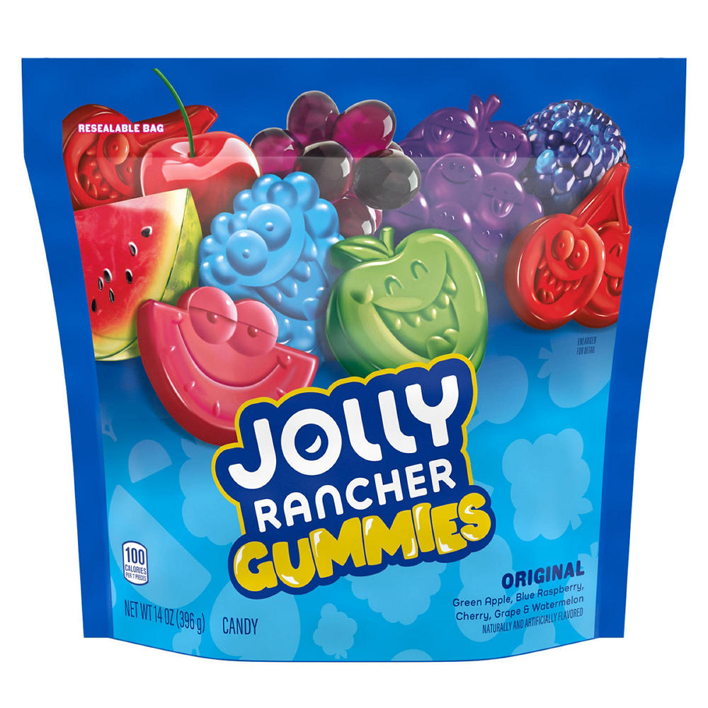 Jolly Rancher Gummies Assorted Fruit Candy, 14 oz