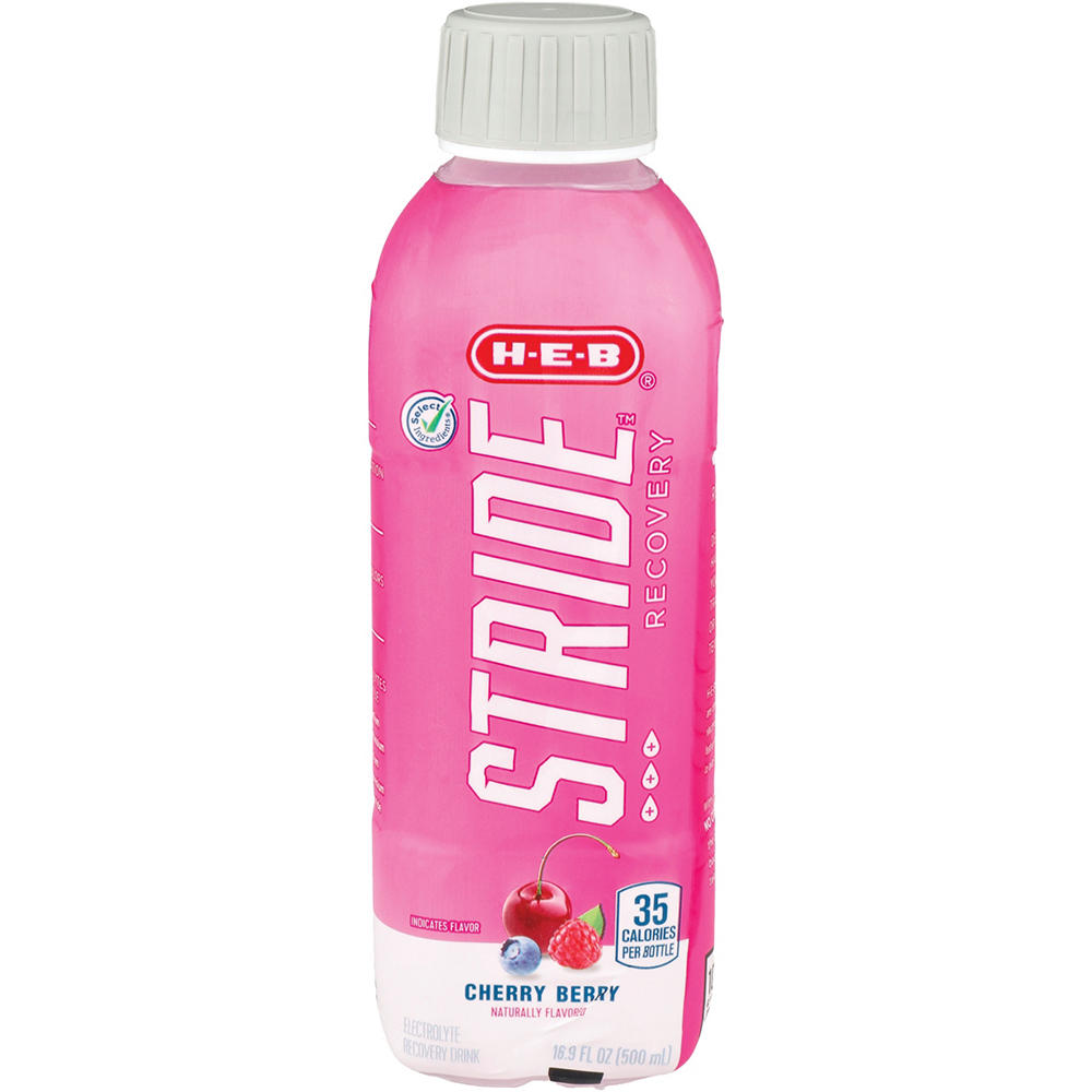 H-E-B Stride Electrolyte Recovery Drink - Cherry Berry, 16.9 oz