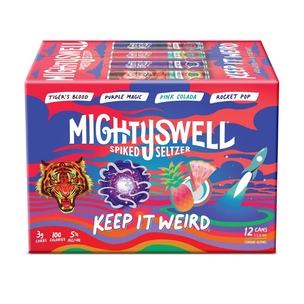 Mighty Swell Spiked Seltzer Keep It Weird Pack 12 pk Cans, 12 oz