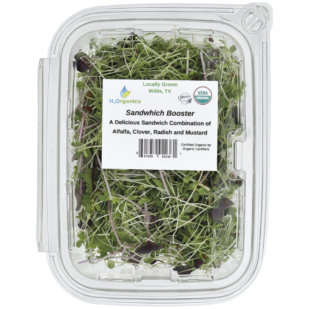 H2Organics Sandwich Booster Microgreens Blend