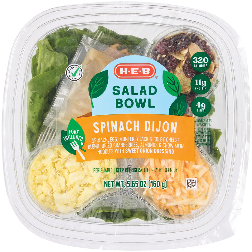 H-E-B Salad Bowl - Spinach Dijon