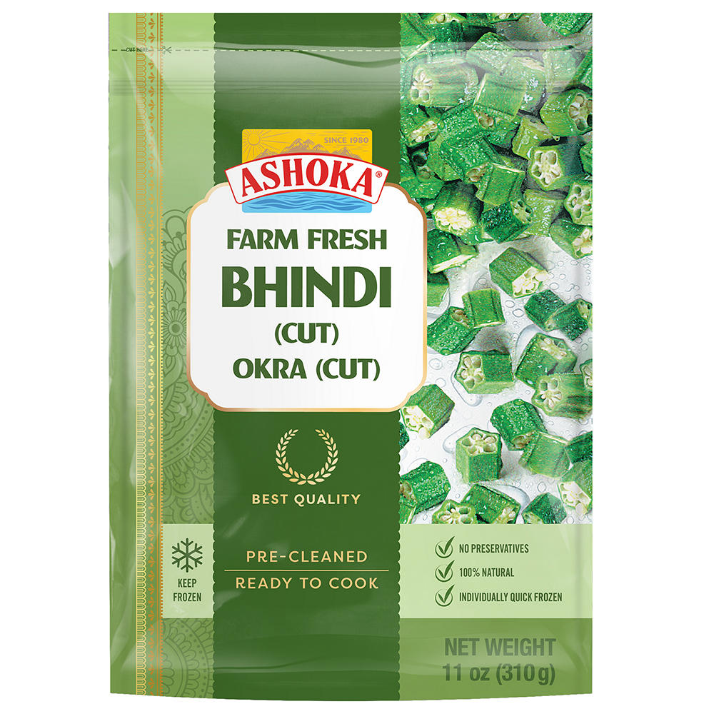 Ashoka Cut Bhindi Okra, 11 oz