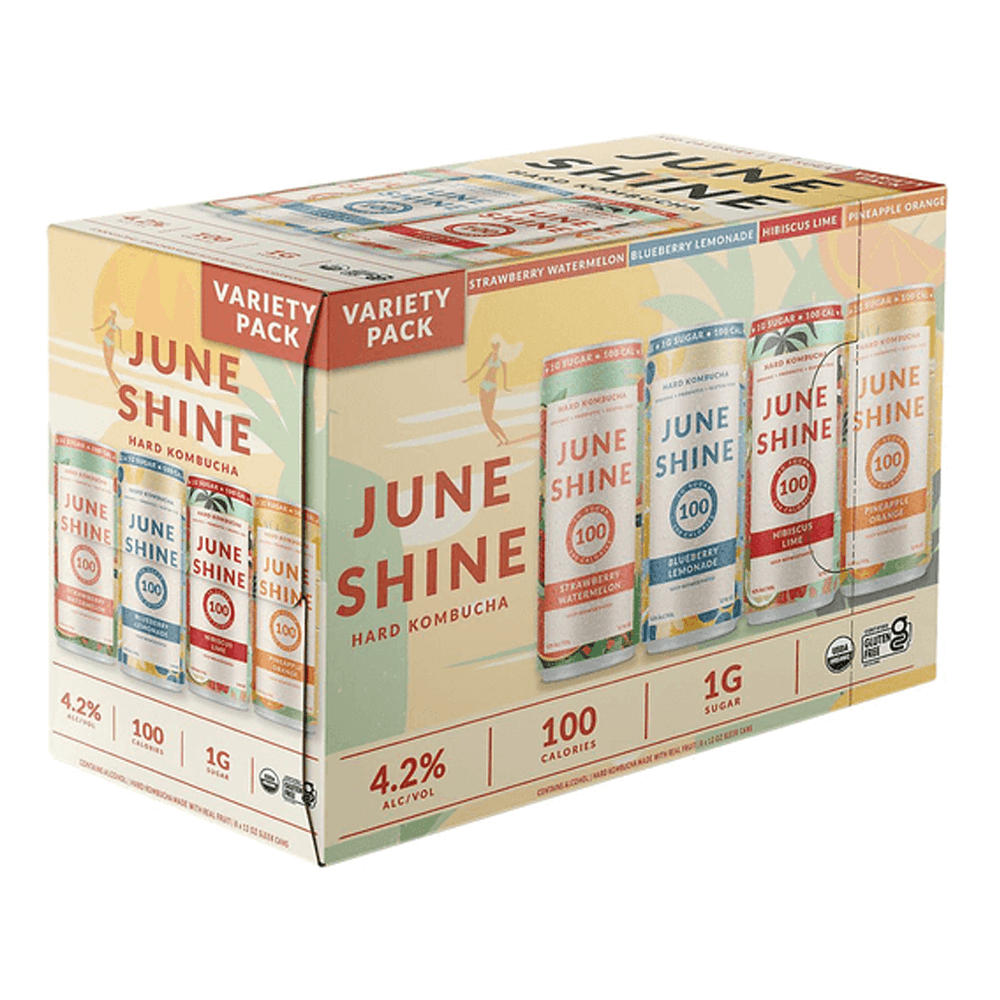 June Shine Hard Kombucha Variety 8 pk Cans, 12 oz