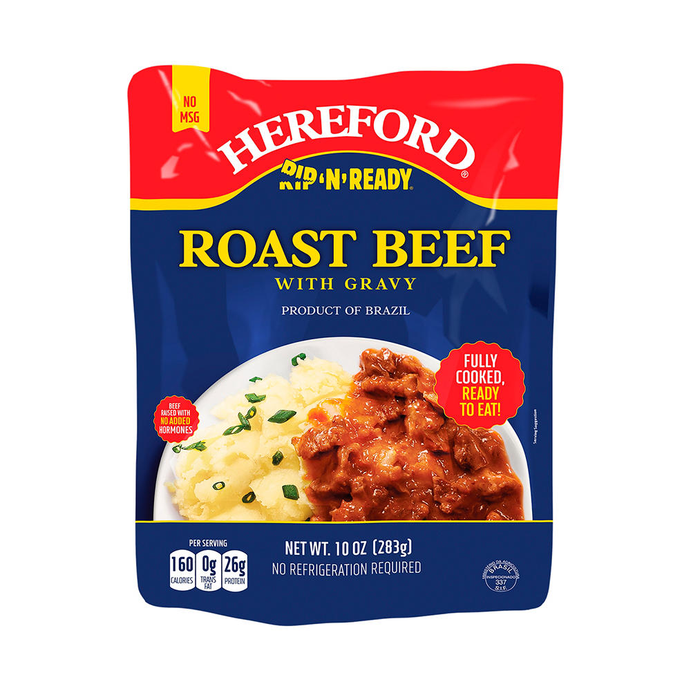 Hereford Rip 'n' Ready Roast Beef with Gravy, 10 oz