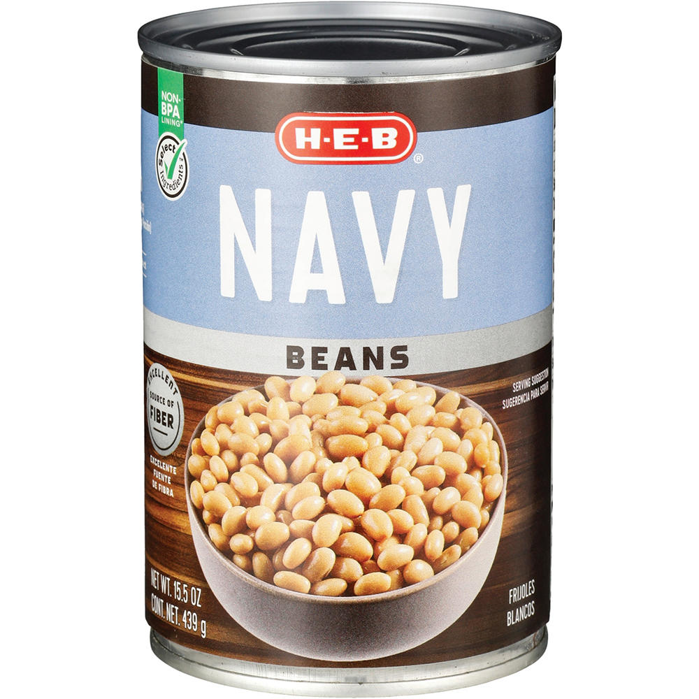 H-E-B Navy Beans, 15.5 oz