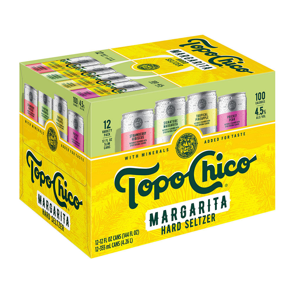 Topo Chico Margarita Hard Seltzer Variety 12 pk Cans, 12 oz