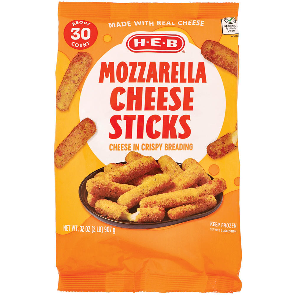 H-E-B Frozen Mozzarella Cheese Sticks, 32 oz