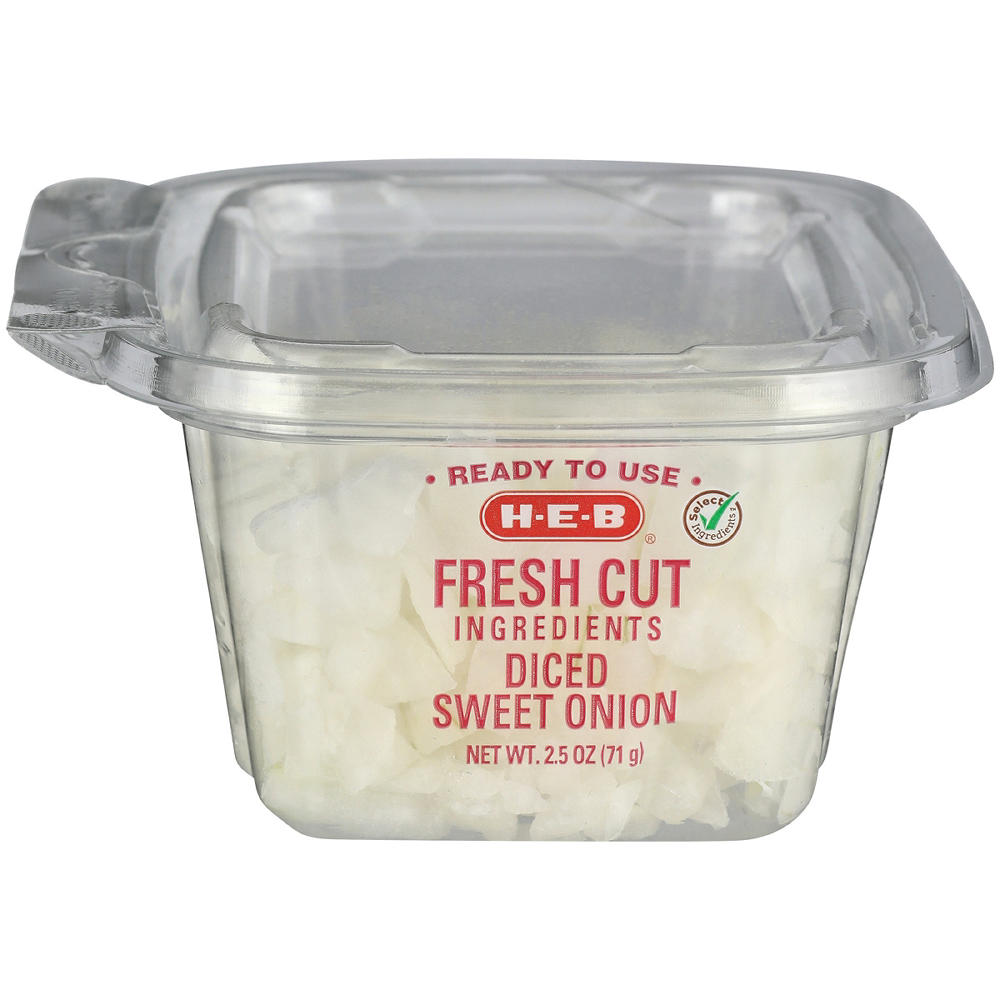 H-E-B Diced Sweet Onion - Single Serve, 2.5 oz