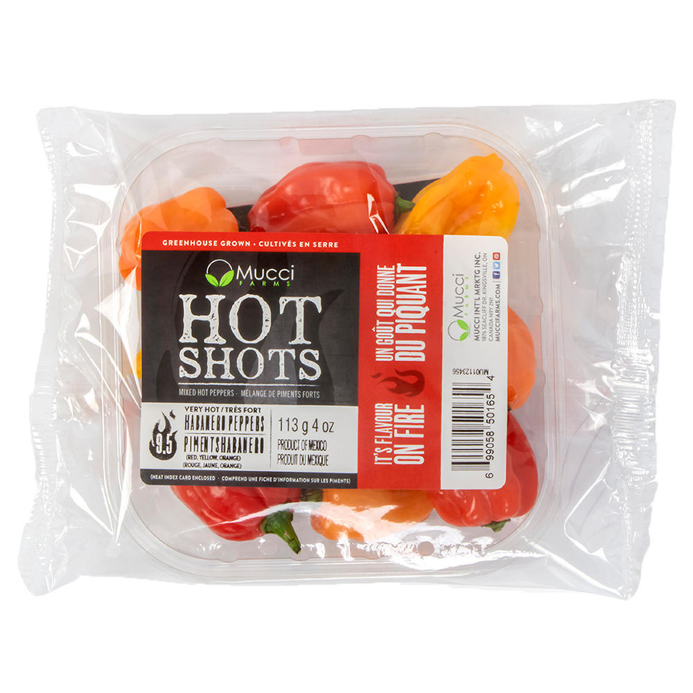 Mucci Farms Mixed Habanero Peppers, 4 oz