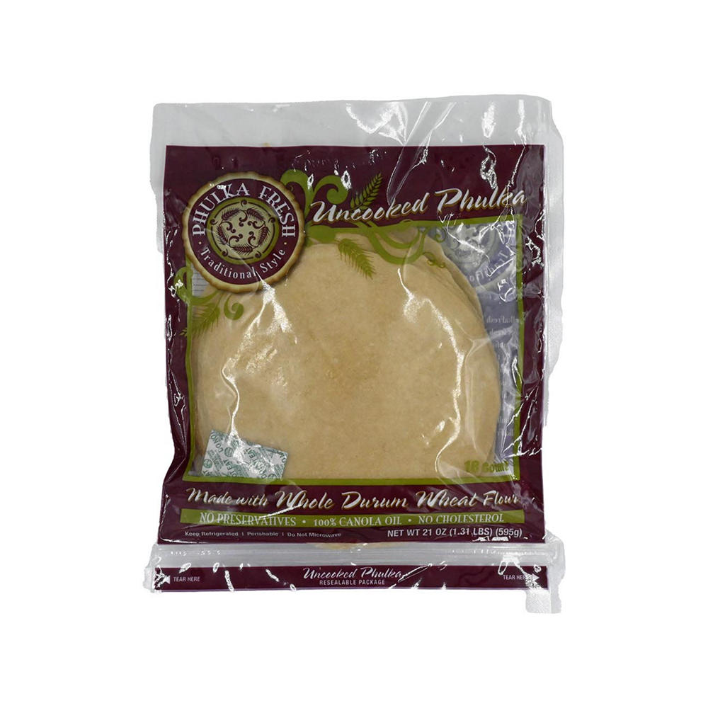 Phulka Fresh Uncooked Phulka, 18 ct