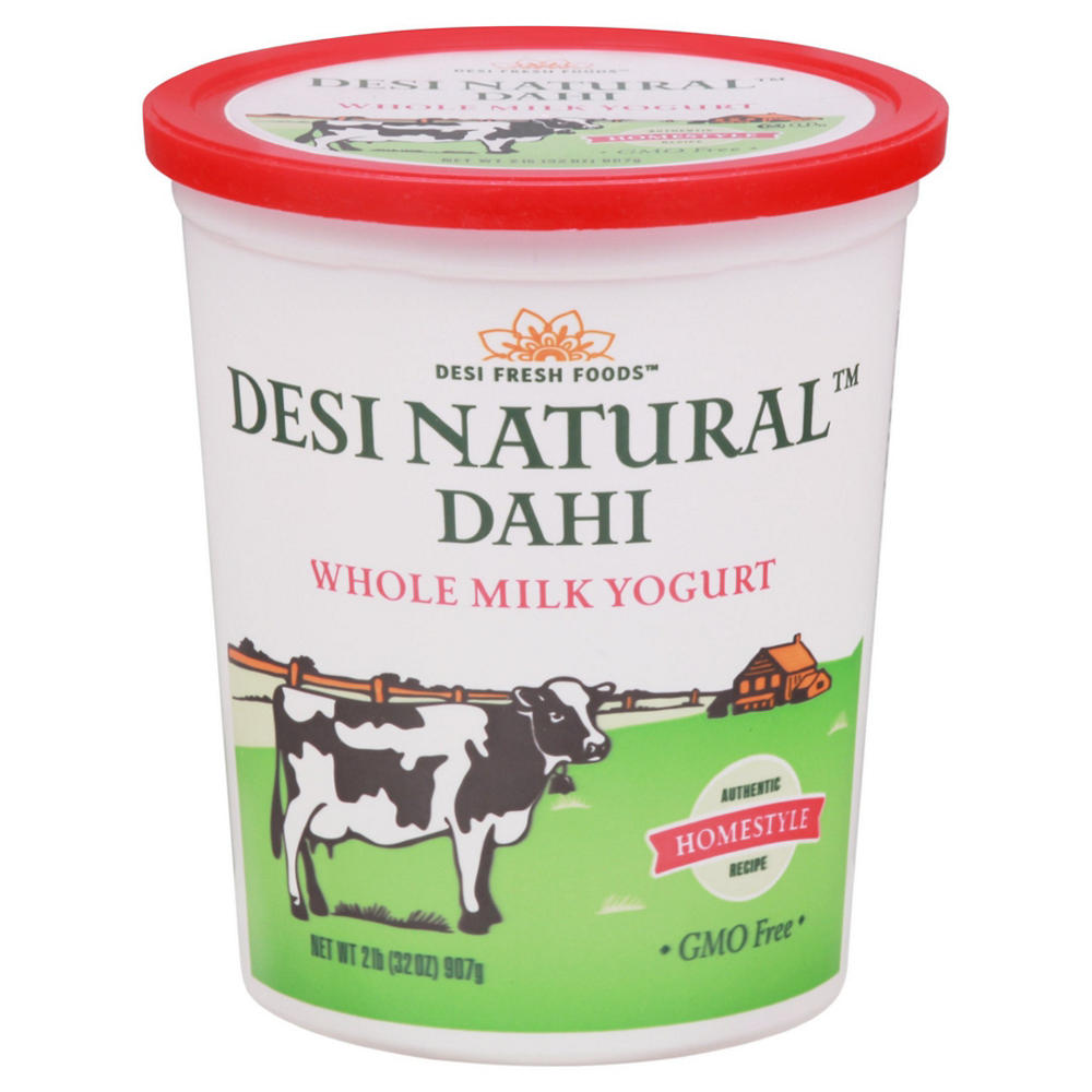 Desi Natural Whole Milk Dahi Yogurt, 2 lbs
