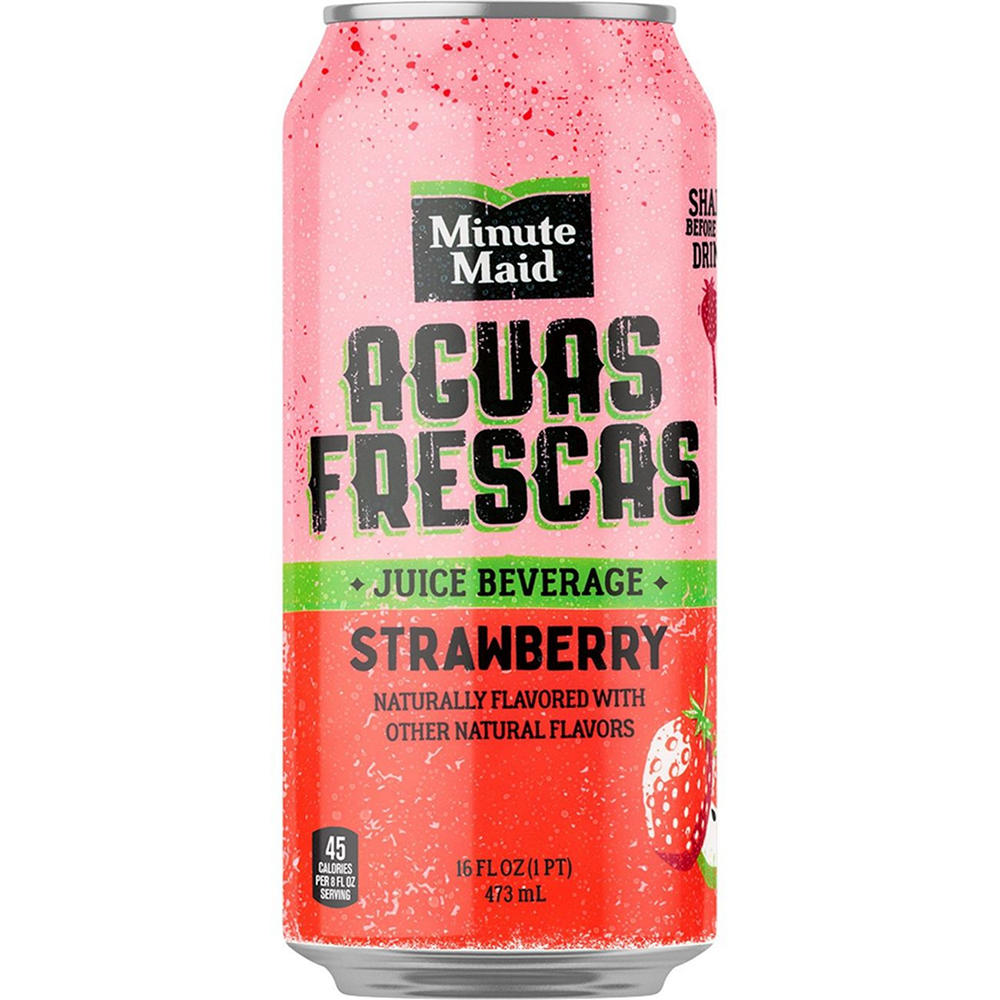 Minute Maid Strawberry Aguas Frescas Juice Beverage, 16 oz