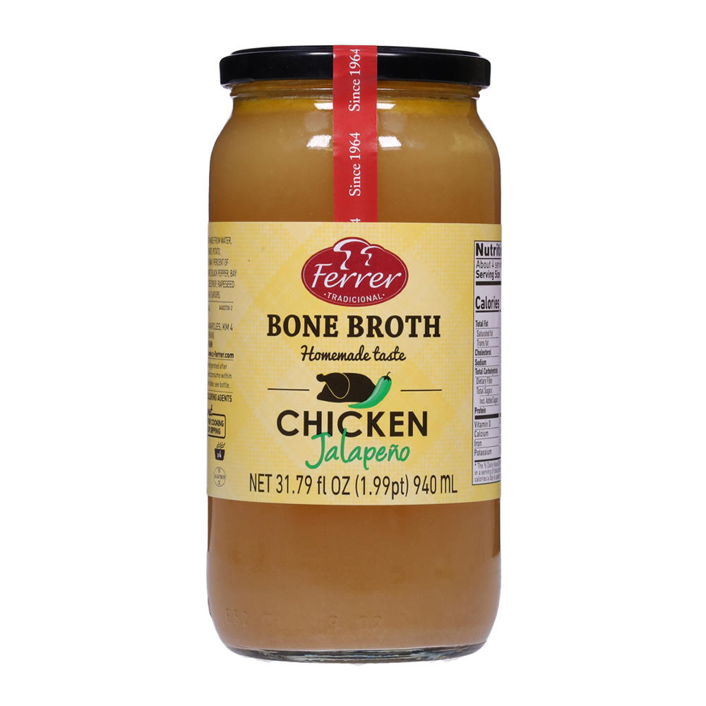 Ferrer Chicken Jalapeño Bone Broth, 31.79 oz