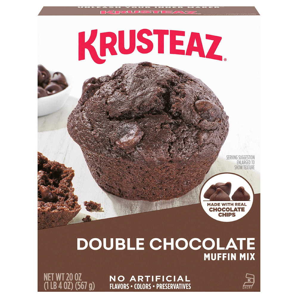 Krusteaz Double Chocolate Muffin Mix, 20 oz