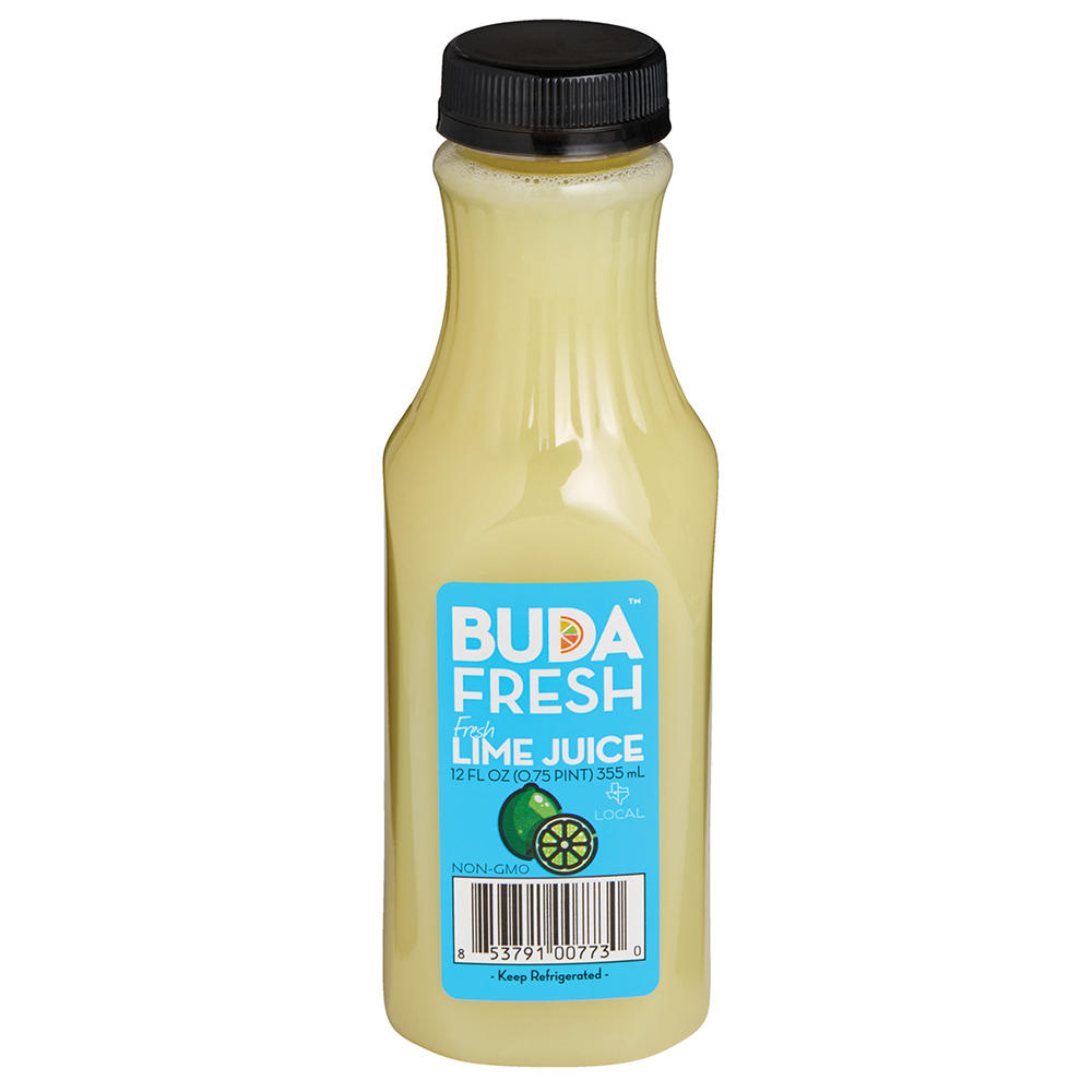 Buda Juice Fresh Lime Juice (Sold Cold), 12 fl oz