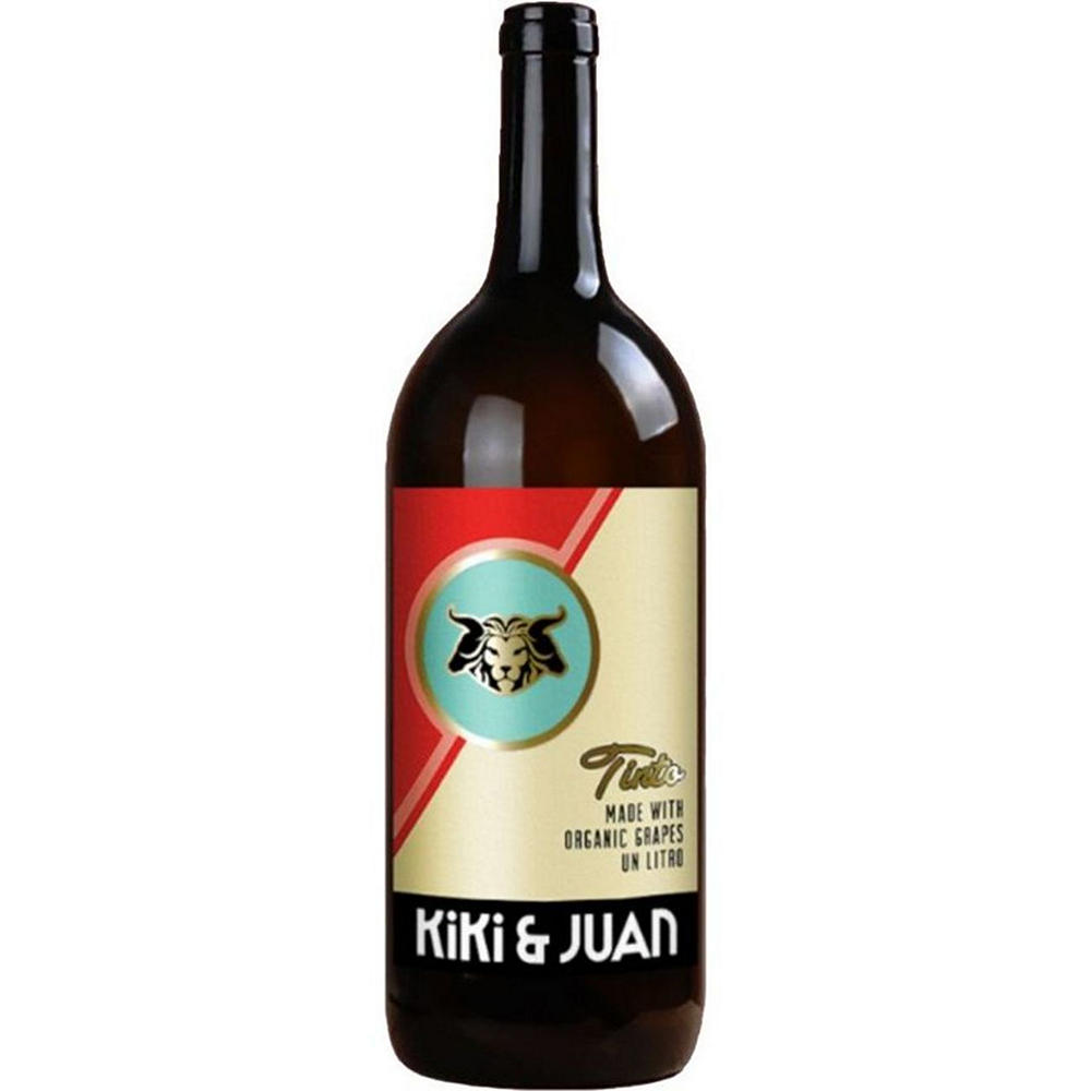 Kiki & Juan Organic Vino Tinto Spanish Red Wine, 1 L