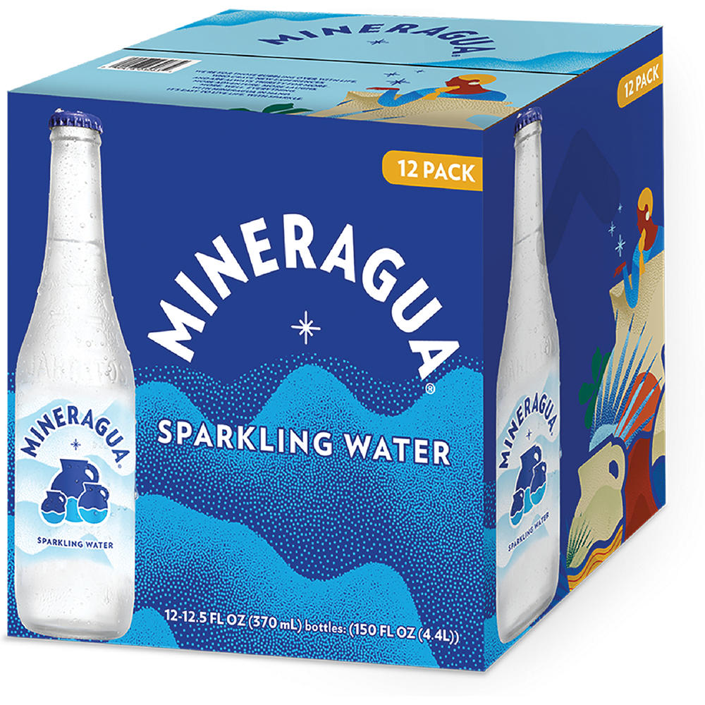 Jarritos Mineragua Sparkling Water 12 pk Bottles, 12.5 oz