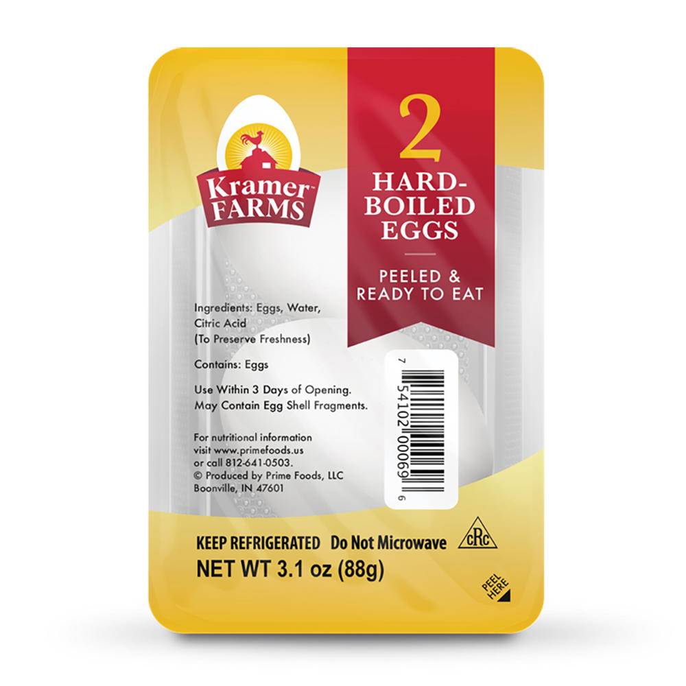 Kramer Farms Hard Boiled Eggs, 2 ct