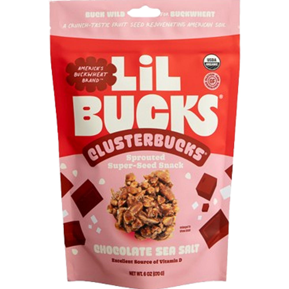 Lil Bucks Chocolate Sea Salt Grain-Free Superfood Clusterbucks, 6 oz