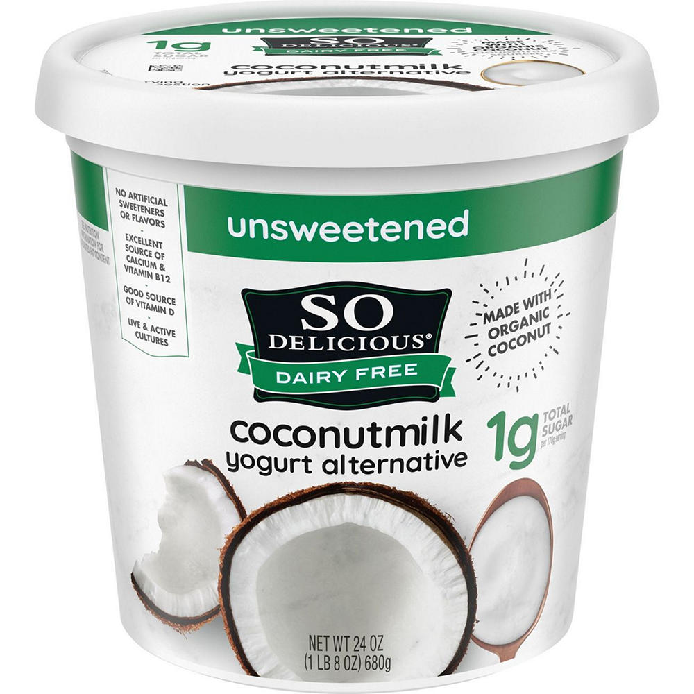 So Delicious Dairy Free Unsweet Coconut Milk Yogurt Alternative - Plain, 24 oz