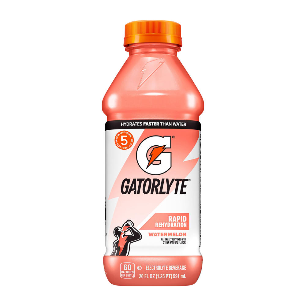 Gatorade Gatorlyte Watermelon Electrolyte Sports Drink Beverage, 20 oz
