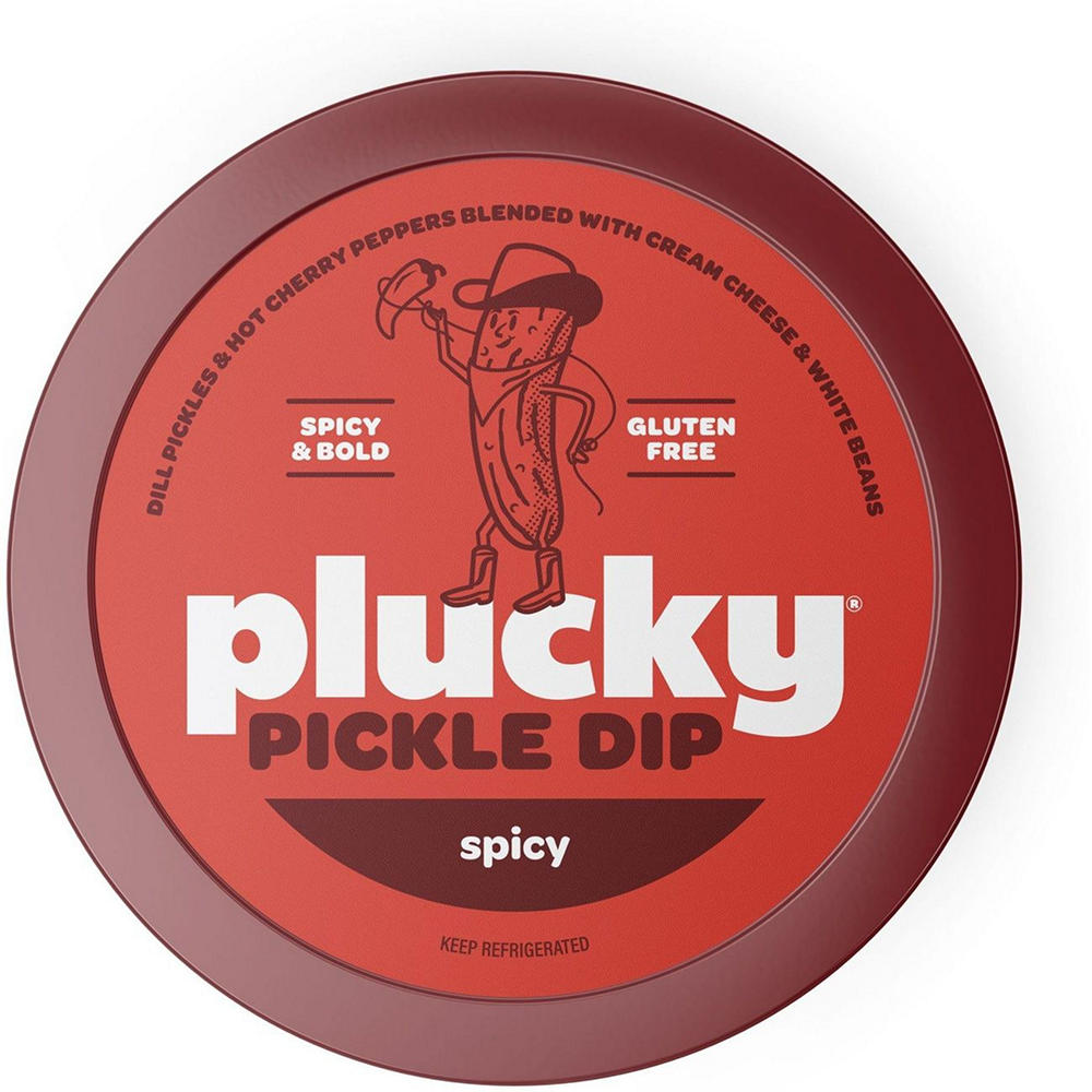 Plucky Pickle Dip Spicy, 7 oz