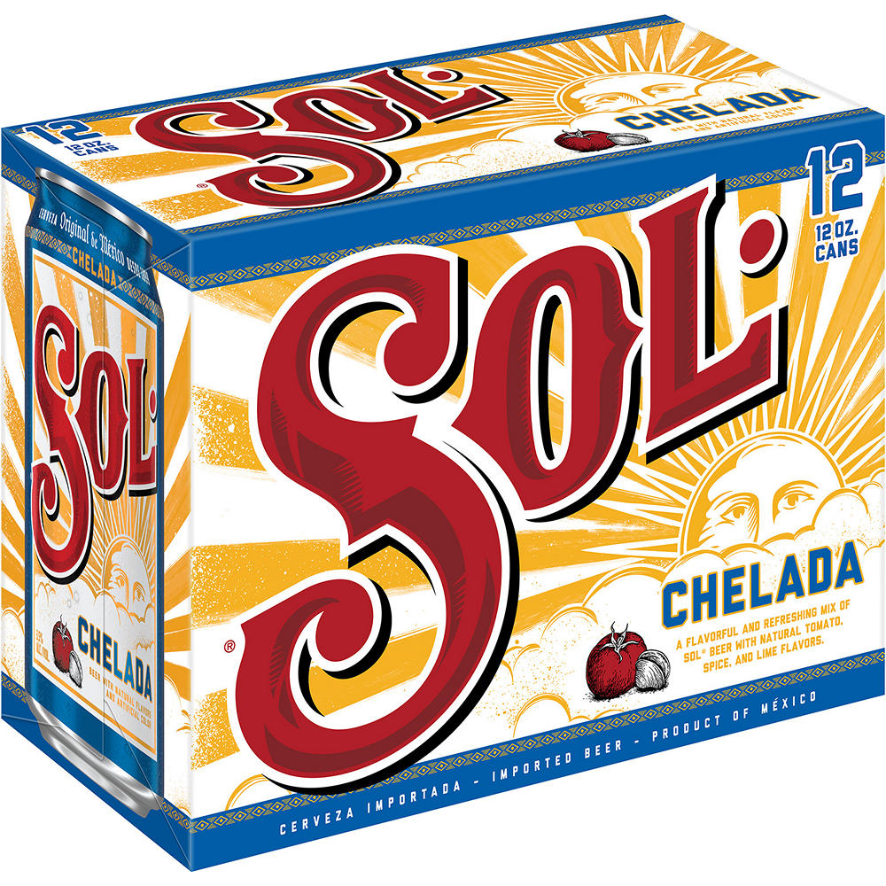 Sol Chelada 12 pk Cans, 12 oz