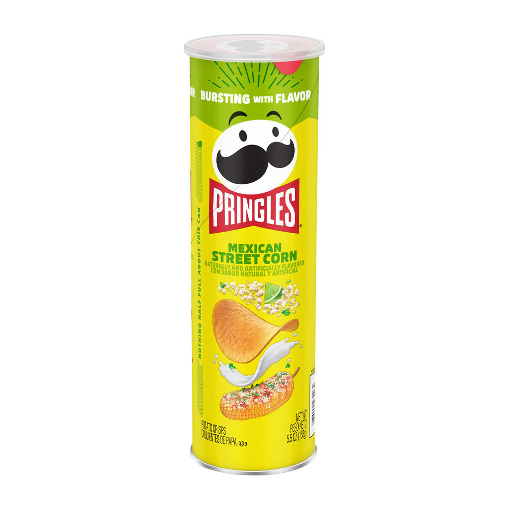 Pringles Potato Crisps Chips Mexican Street Corn, 5.5 oz