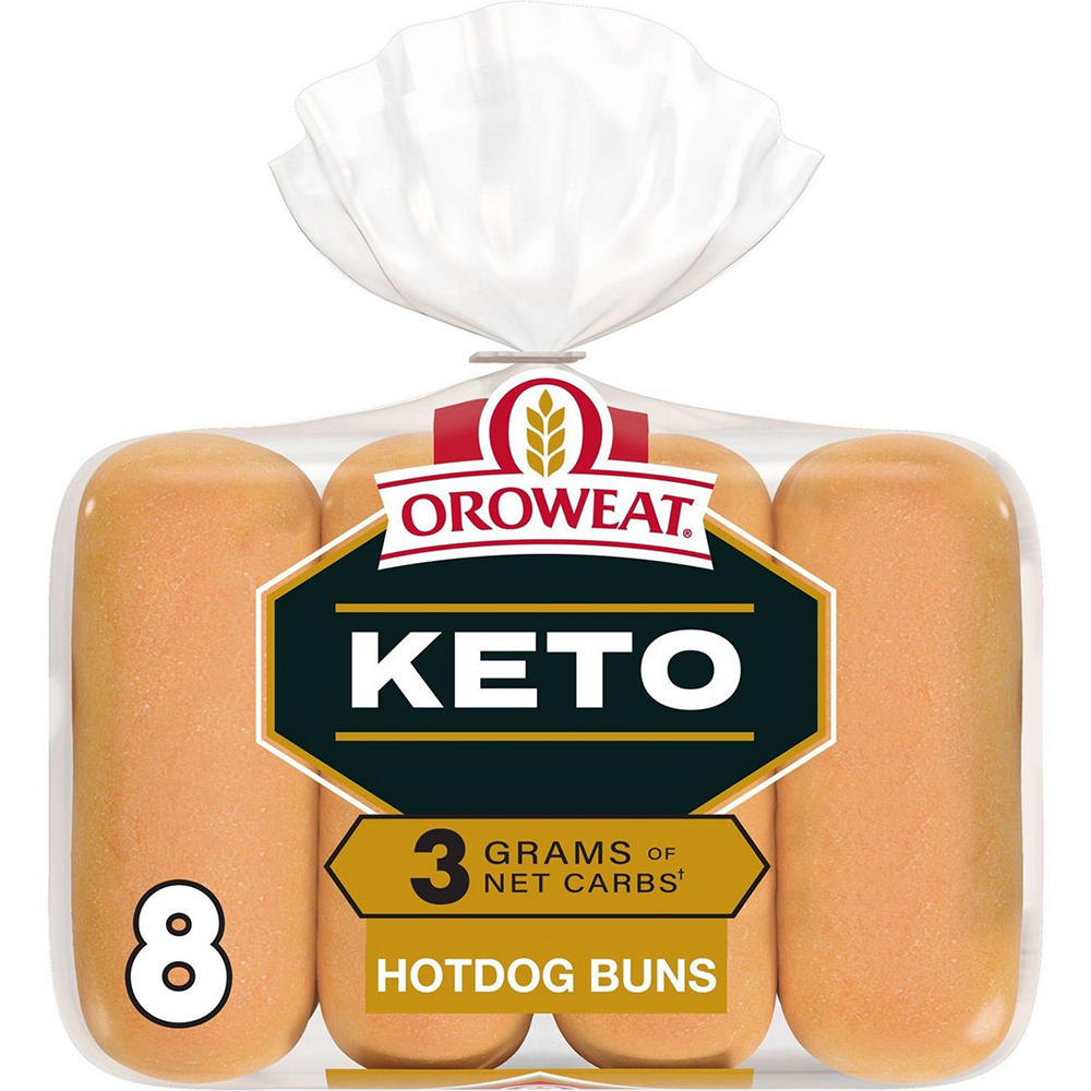 Oroweat Keto Bread Hot Dog Buns, 8 ct