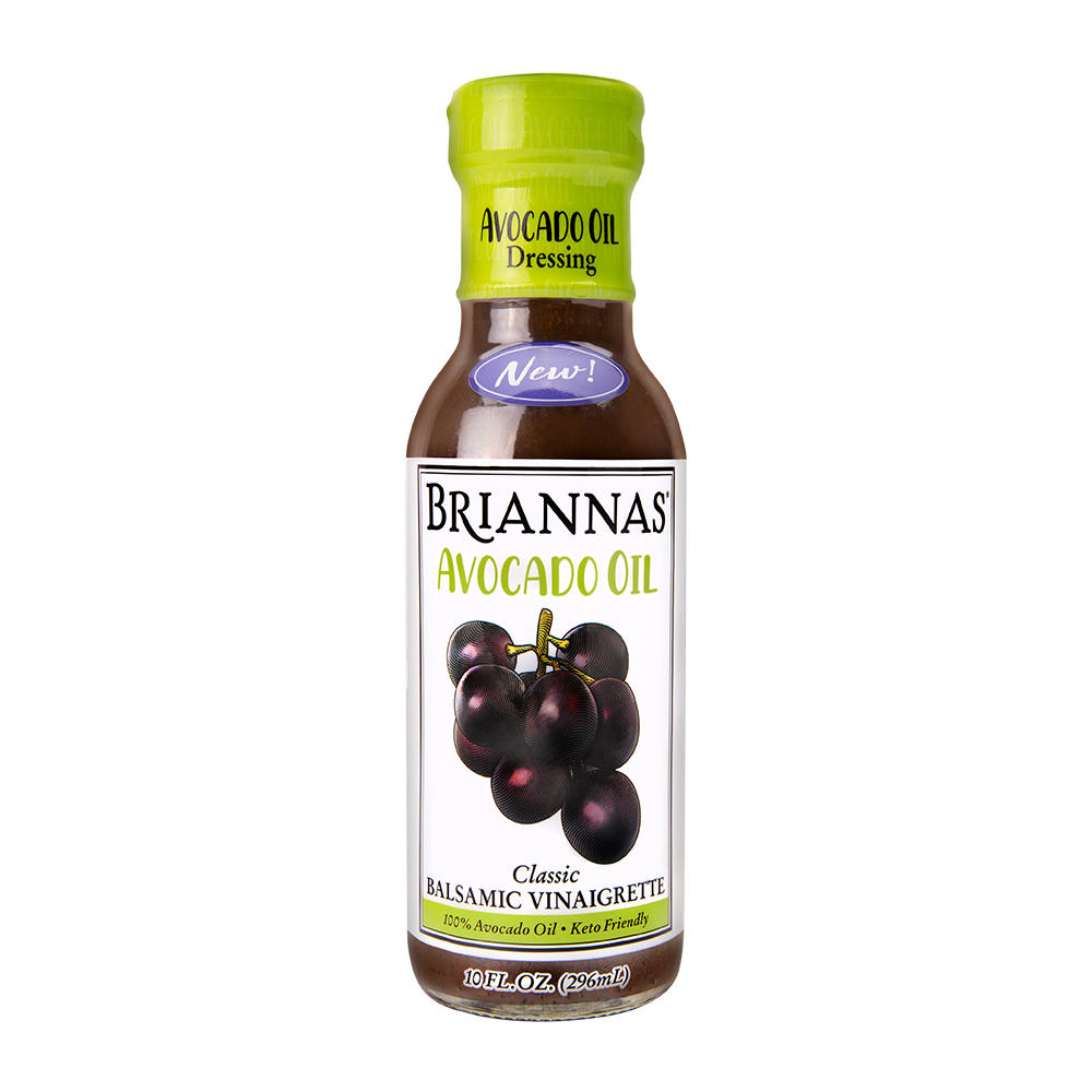 Briannas Avocado Oil Classic Balsamic Vinaigrette, 10 oz