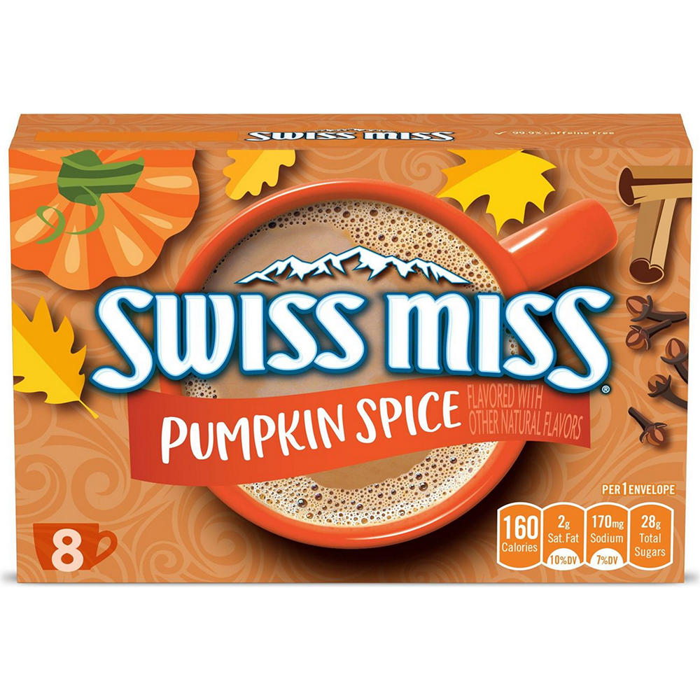Swiss Miss Pumpkin Spice Hot Cocoa Mix, 8 ct