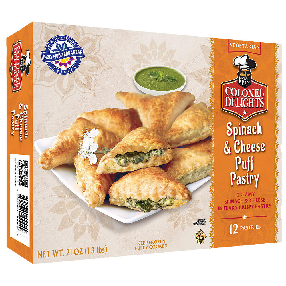 Colonel Kababz Spinach & Cheese Puff Pastries, 12 ct